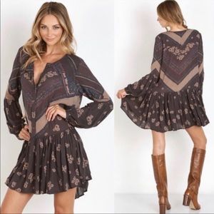 Free People From Your Heart Dress in midnight combo